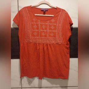 Gloria Vanderbilt Women's Babydoll Tee